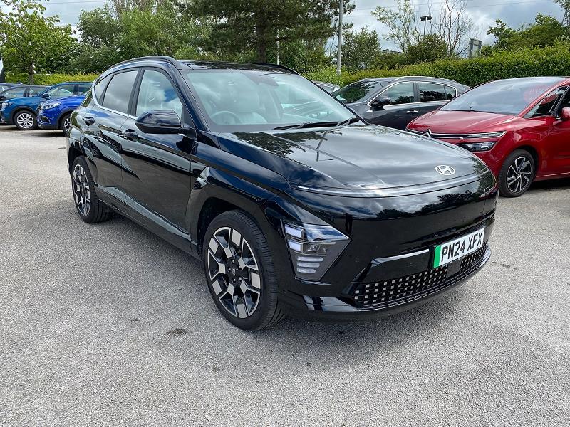 2024 24 Hyundai Kona 160kw Ultimate 65kwh 5dr Auto [lux Pack/leather] Electric Automatic In Abyss Black