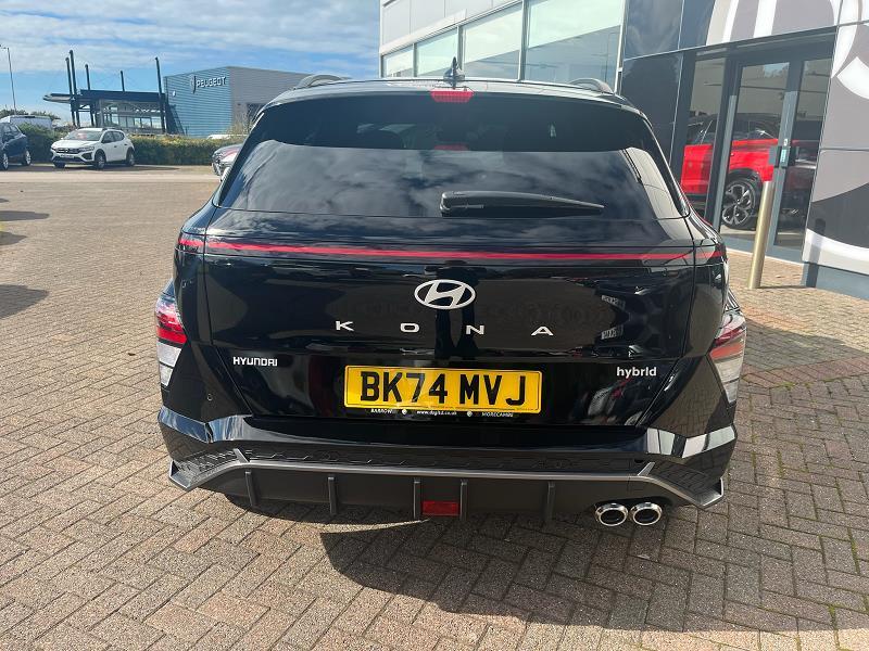 2024 74 Hyundai Kona 1.6 Hybrid 129 N Line 5dr Dct Hybrid Electric Automatic In Black