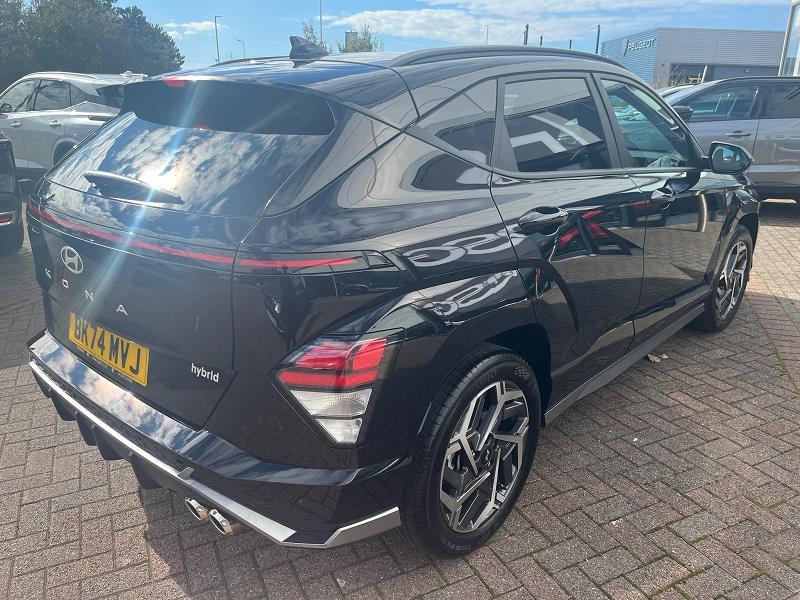 2024 74 Hyundai Kona 1.6 Hybrid 129 N Line 5dr Dct Hybrid Electric Automatic In Black