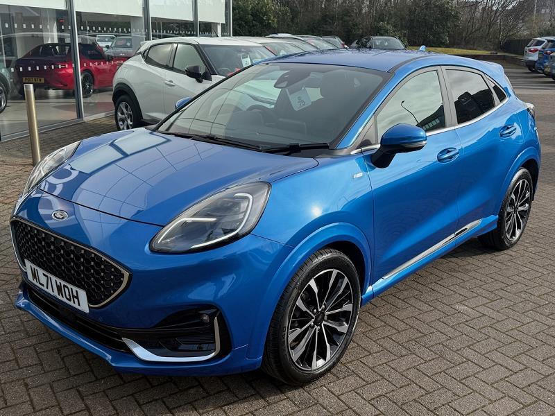 2021 71 Ford Puma 1.0 Ecoboost Hybr Mhev 155 St-line Vignale 5dr Dct Petrol Automatic In Blue