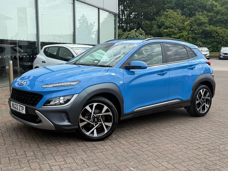 2022 22 Hyundai Kona 1.0 Tgdi 48v Mhev Premium 5dr Hybrid Electric Manual In Surfy Blue