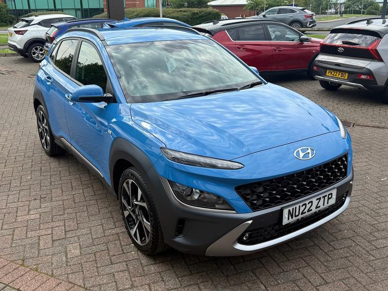 2022 22 Hyundai Kona 1.0 Tgdi 48v Mhev Premium 5dr Hybrid Electric Manual In Surfy Blue