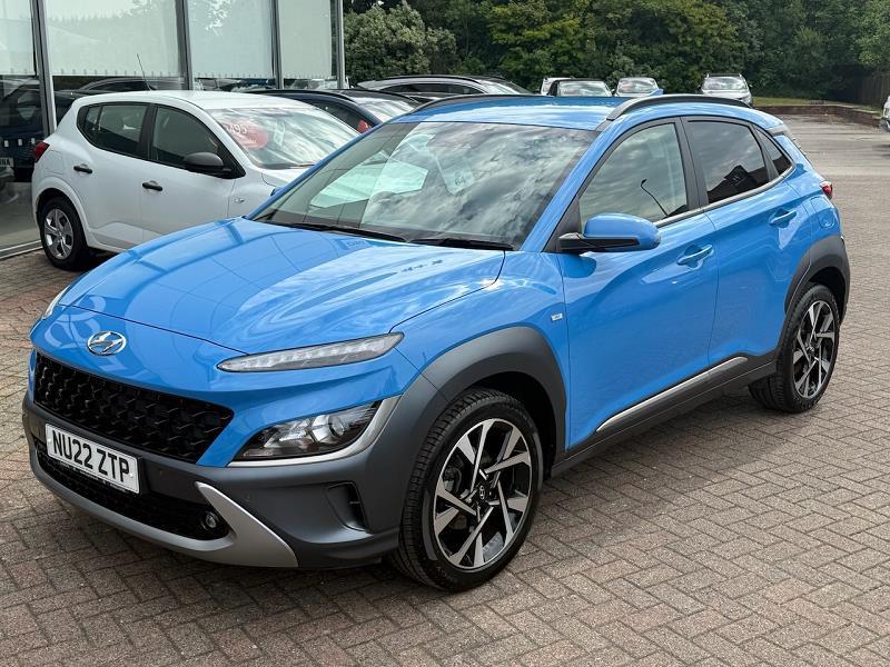 2022 22 Hyundai Kona 1.0 Tgdi 48v Mhev Premium 5dr Hybrid Electric Manual In Surfy Blue