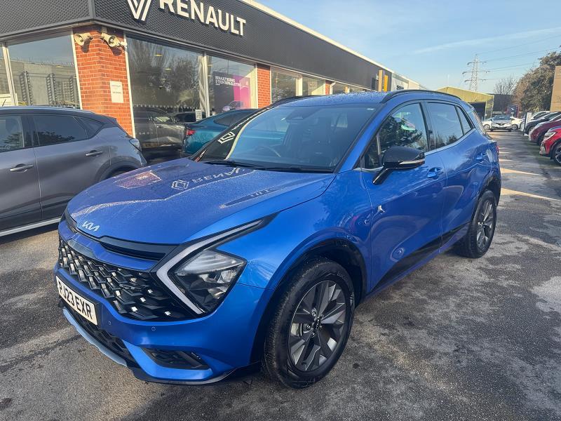 2023 23 Kia Sportage 1.6t Gdi Hev Gt-line 5dr Auto Hybrid Electric Automatic In Blue