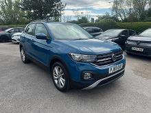 2020 69 Volkswagen T-cross 1.0 Tsi 115 Se 5dr Dsg Petrol Automatic In Blue