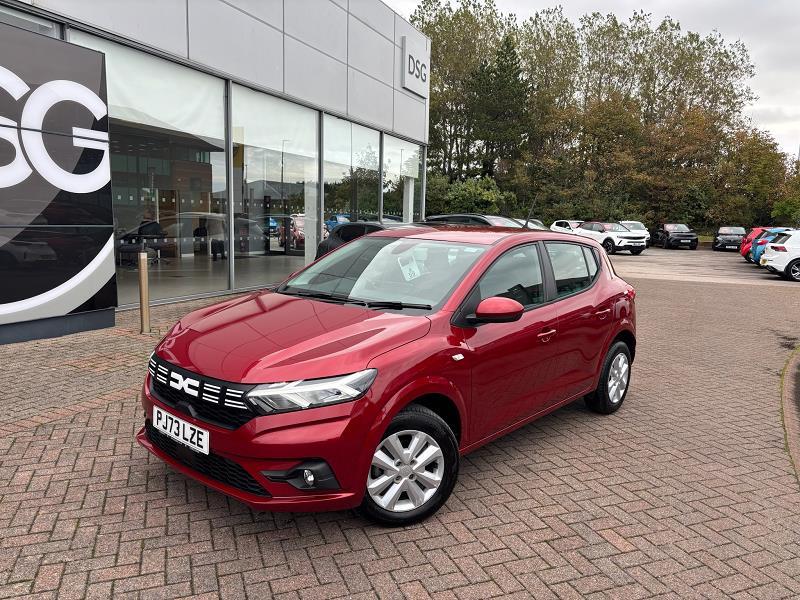 2023 73 Dacia Sandero 1.0 Tce Expression 5dr Petrol Manual In Fusion Red