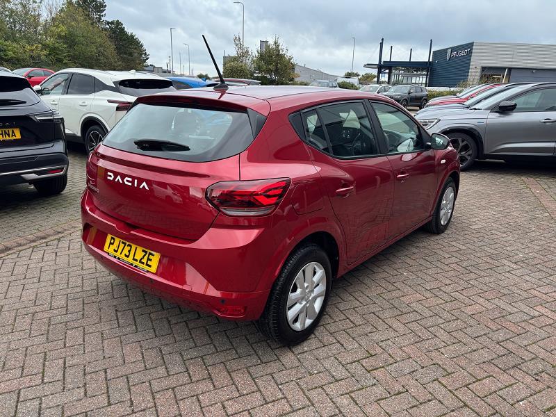 2023 73 Dacia Sandero 1.0 Tce Expression 5dr Petrol Manual In Fusion Red