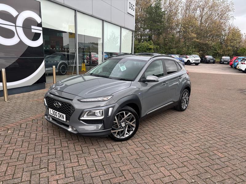 2022 72 Hyundai Kona 1.6 Gdi Hybrid Ultimate 5dr Dct Hybrid Petrol Automatic In Galactic Grey